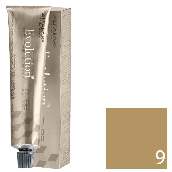 Alfaparf Evolution Tinte Permanente 9 - Rubio Muy Claro Natural 60 ml