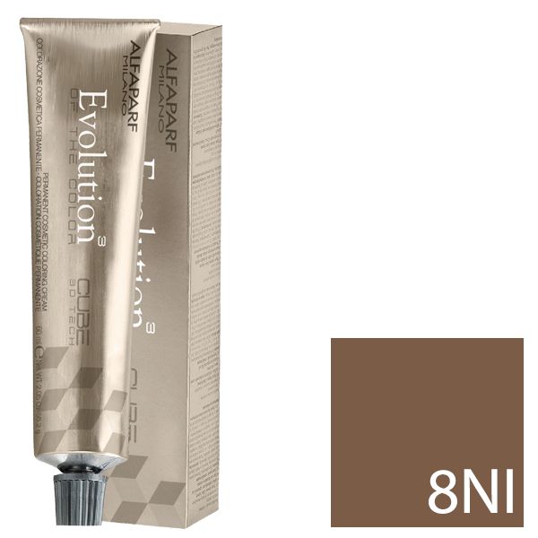 Alfaparf Evolution Tinte Permanente 8NI - Rubio Claro Natural Intenso 60 ml