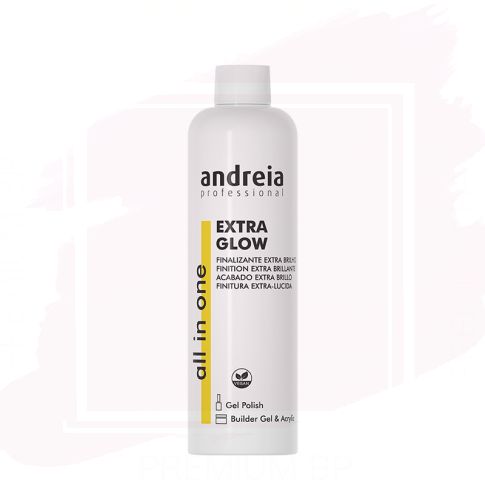 Andreia Professional All In One Finalizador para Uñas Extra Glow Acabado Extra Brillo 250 ml