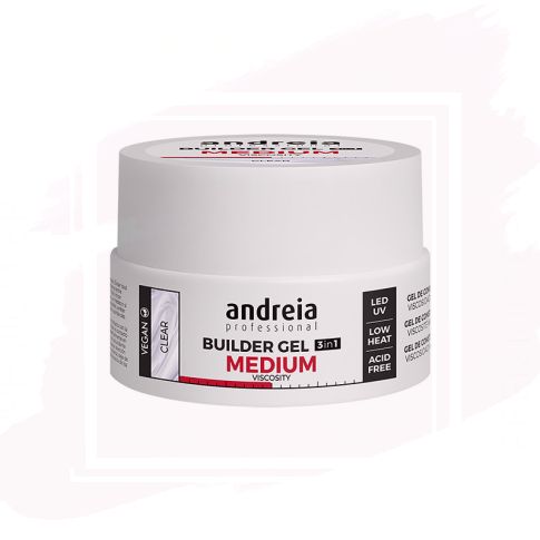 Andreia Professional Builder Gel Medium Viscosity Gel Construcción de Uñas Clear 22 g