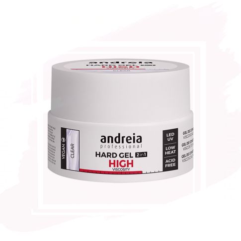 Andreia Professional Hard Gel High Viscosity Gel Construcción de Uñas Clear 22 g