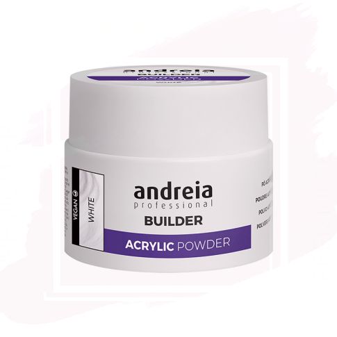 Andreia Professional Builder Acrylic Powder Polvos Acrilicos Construcción Uñas White 35 g