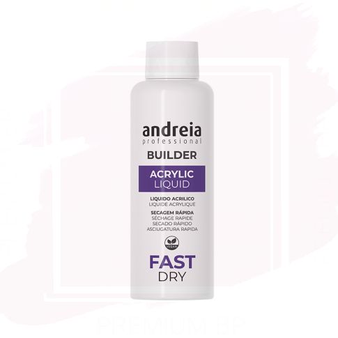 Andreia Professional Builder Acrylic Liquid Fast Dry Liquido Acrilico de Secado Rapido 100 ml