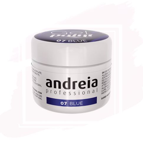 Andreia Gel Paint Esmalte para Nail Art 07 Azul 4 ml