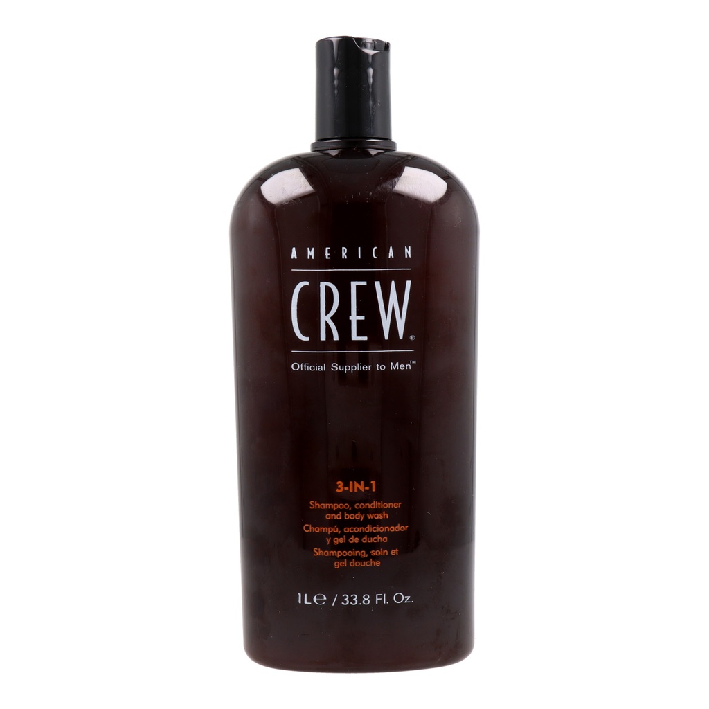 American Crew 3-in-1 Shampoo, Conditioner and Body Wash 1000 ml