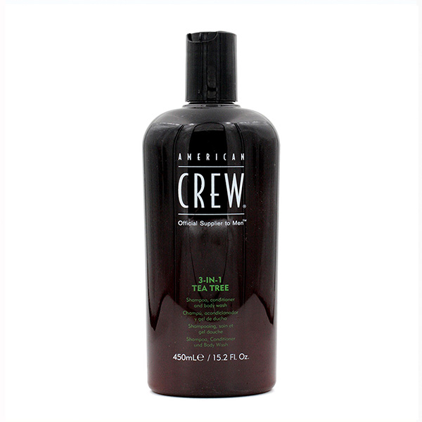 American Crew 3-in-1 Tea Tree Shampoo, Conditioner and Body Wash 450 ml