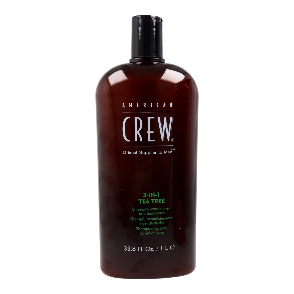 American Crew 3-in-1 Tea Tree Shampoo, Conditioner and Body Wash 1000 ml