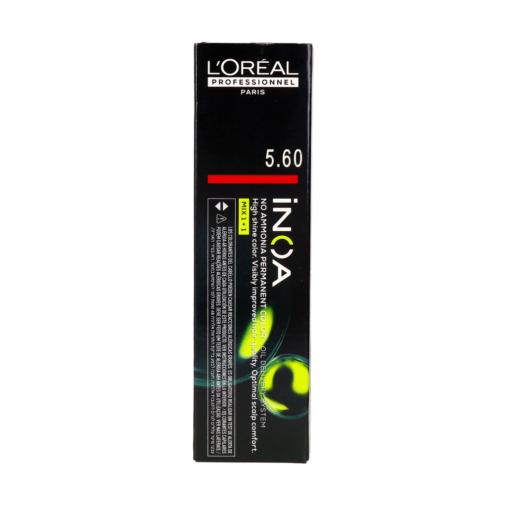 L'Oréal Inoa Tinte Sin Amoníaco 5.60 Carmilane - Castaño Claro Caoba Rojizo DM5 60 ml