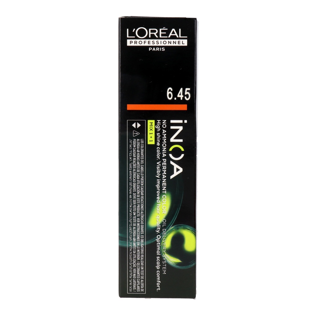 L'Oréal Inoa Tinte Sin Amoníaco 6.45 - Rubio Oscuro Cobrizo Caoba 60 ml