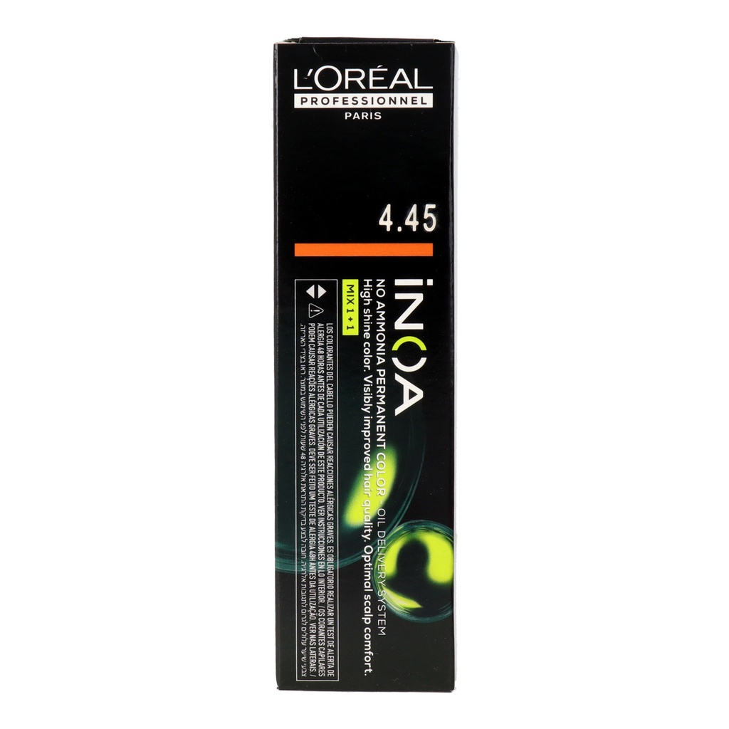 L'Oréal Inoa Tinte Sin Amoníaco 4.45 - Castaño Cobrizo Caoba 60 ml