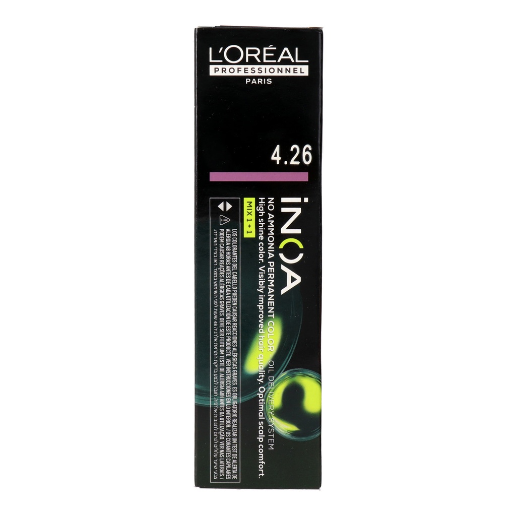 L'Oréal Inoa Tinte Sin Amoníaco 4.26 - Castaño Violín Rojizo 60 ml