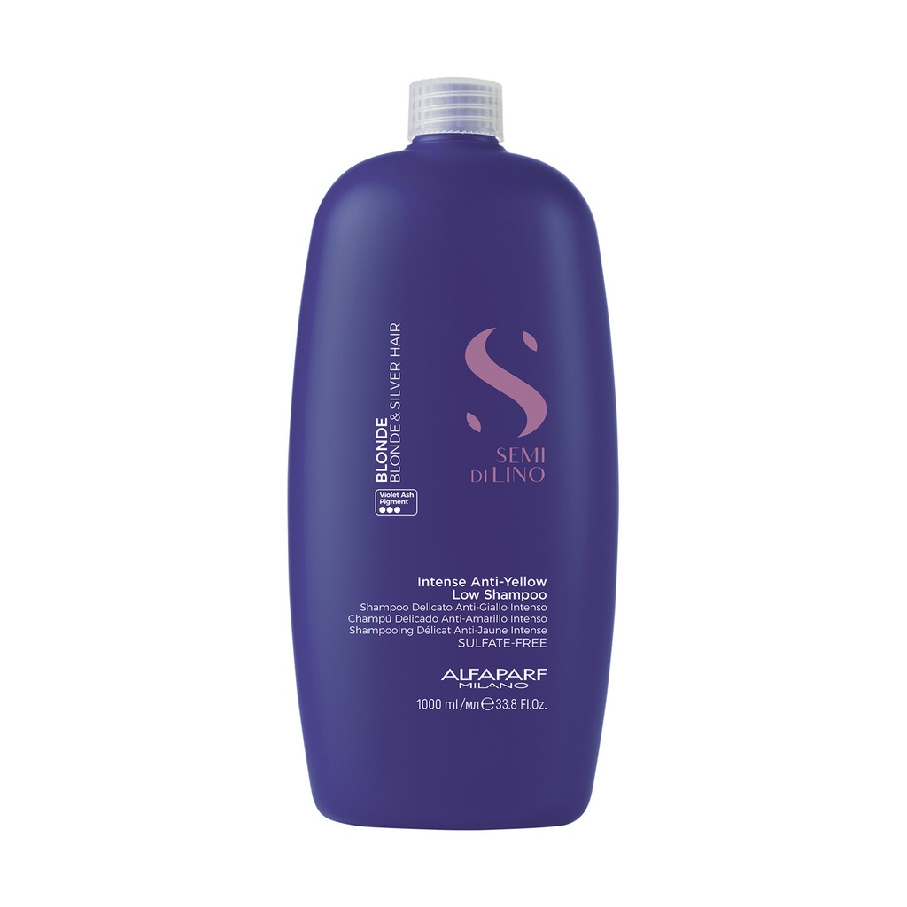 Alfaparf Semi di Lino Blonde Champú Delicado Anti-amarillo Intenso 1000 ml