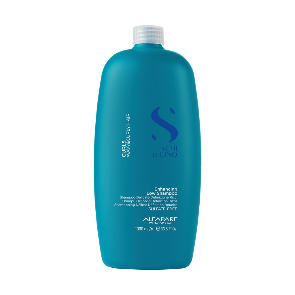 Alfaparf Semi di Lino Curls Champú Delicado para Definición de Rizos 1000 ml