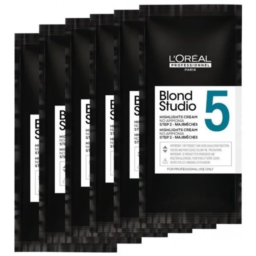 L'Oréal Blond Studio 5 Majimèches Polvo Aclarante 6x25 g (6 sobres)