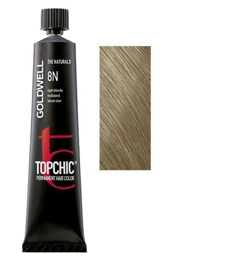 Goldwell Topchic Tinte en Tubo 8N - Rubio Claro 60 ml