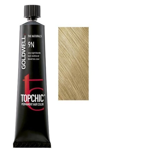 Goldwell Topchic Tinte en Tubo 9N - Rubio Muy Claro 60 ml