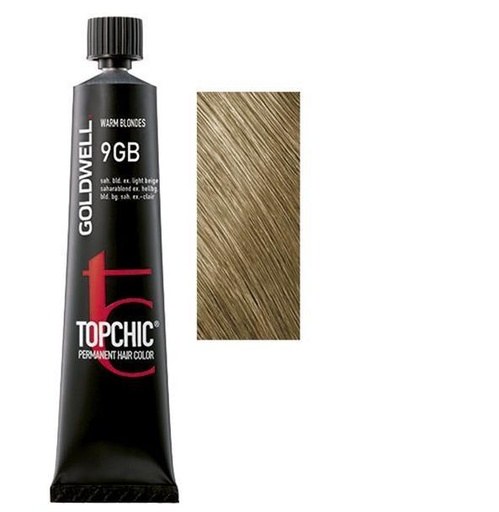 Goldwell Topchic Tinte en Tubo 9GB - Rubio Sáhara Beige Extra Claro 60 ml