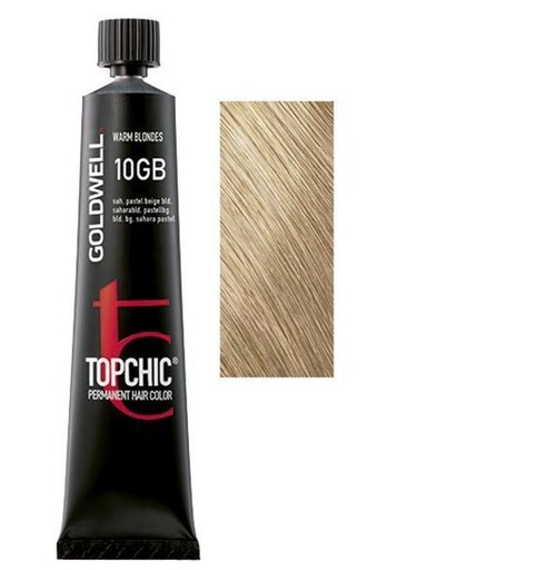 Goldwell Topchic Tinte en Tubo 10GB - Rubio Sáhara Beige Pastel 60 ml