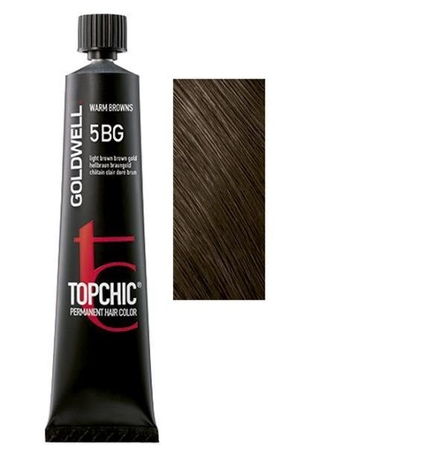 Goldwell Topchic Tinte en Tubo 5BG - Castaño Claro Marrón Dorado 60 ml