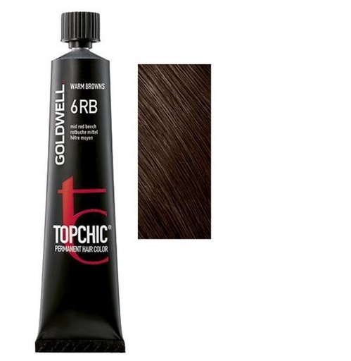 Goldwell Topchic Tinte en Tubo 6RB - Haya Medio 60 ml