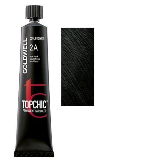 Goldwell Topchic Tinte en Tubo 2A - Negro Azulado 60 ml