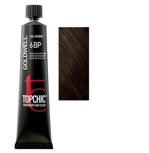 Goldwell Topchic Tinte en Tubo 6BP - Pearly Couture Castaño Claro 60 ml