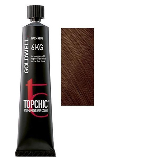 Goldwell Topchic Tinte en Tubo 6KG - Cobre Dorado Oscuro 60 ml