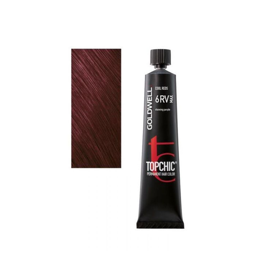 Goldwell Topchic Tinte en Tubo 6RV - MAX Púrpura Impactante 60 ml