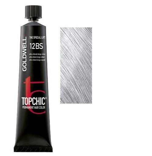 Goldwell Topchic Tinte en Tubo 12BS - Rubio Ultra Claro Beige Plata 60 ml