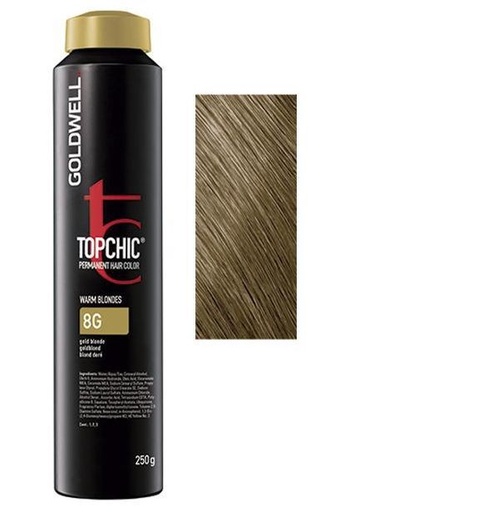 Goldwell Topchic Tinte en Depósito 8G - Rubio Dorado 250 ml