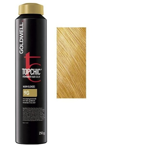 Goldwell Topchic Tinte en Depósito 9G - Rubio Dorado Muy Claro 250 ml