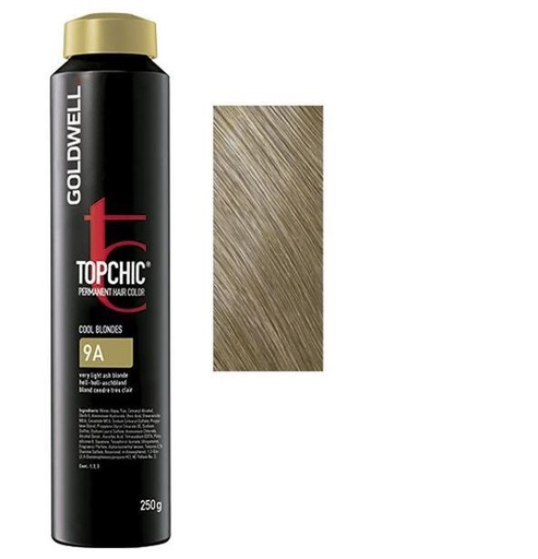 Goldwell Topchic Tinte en Depósito 9A - Rubio Ceniza Muy Claro 250 ml