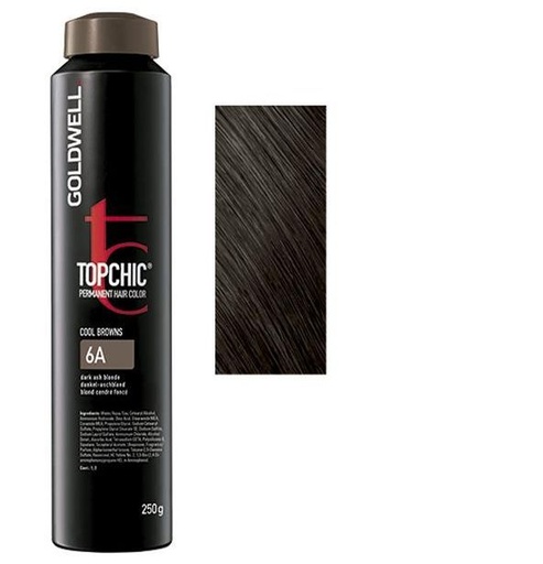 Goldwell Topchic Tinte en Depósito 6A - Rubio Ceniza Oscuro 250 ml