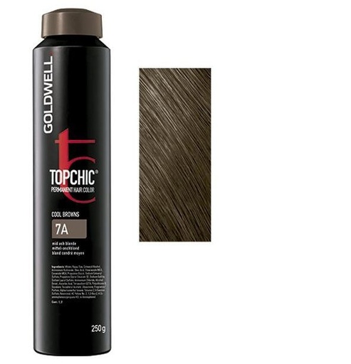 Goldwell Topchic Tinte en Depósito 7A - Rubio Ceniza Medio 250 ml