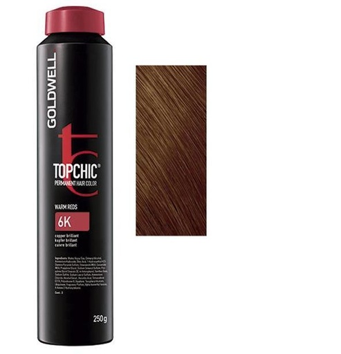 Goldwell Topchic Tinte en Depósito 6K - Cobre Brillante 250 ml