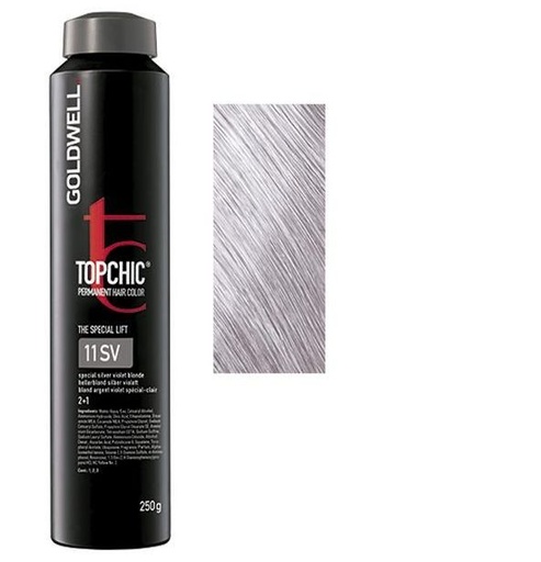 Goldwell Topchic Tinte en Depósito 11SV - Rubio Muy Claro Plata Violeta 250 ml