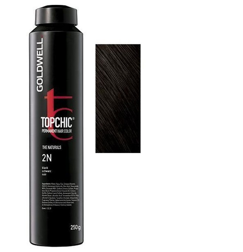 Goldwell Topchic Tinte en Depósito 2N - Negro 250 ml