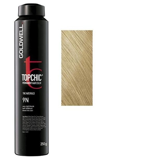 Goldwell Topchic Tinte en Depósito 9N - Rubio Muy Claro 250 ml