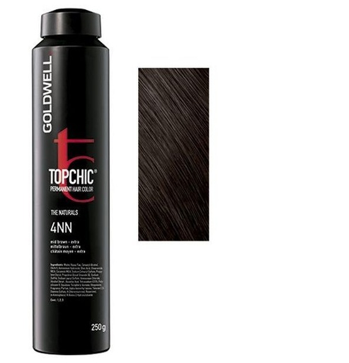 Goldwell Topchic Tinte en Depósito 4NN - Castaño Medio Extra 250 ml