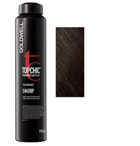 Goldwell Topchic Tinte en Depósito 5N@BP - Castaño Claro Marrón Perlado 250 ml