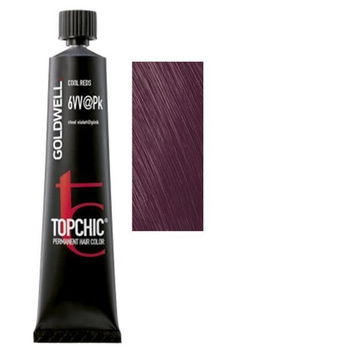 Goldwell Topchic Tinte en Tubo 6VV@Pk - Violeta Metalizado Rosado 60 ml