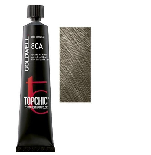 Goldwell Topchic Tinte en Tubo 8CA - Rubio Ceniza Frío Claro 60 ml