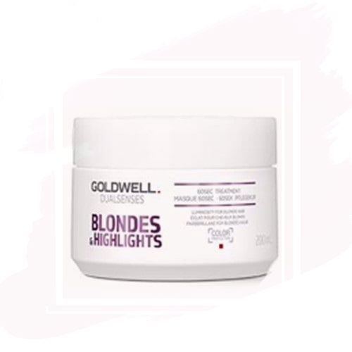 Goldwell Dualsenses Blondes & Highlights 60sec Treatment Mascarilla Iluminadora para Cabellos Rubios 200 ml