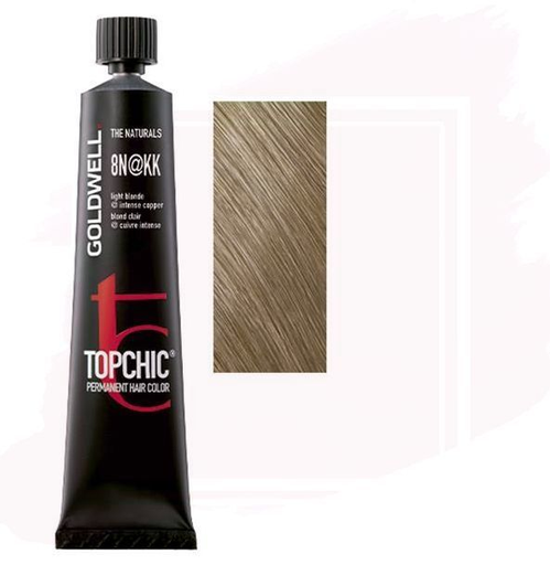 Goldwell Topchic Tinte en Tubo 8N@KK - Rubio Claro Cobrizo Intenso 60 ml