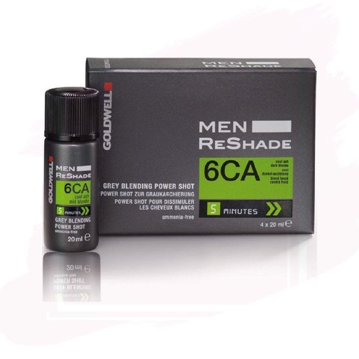 Goldwell Men Reshade Tinte 6CA - Ceniza fría rubio oscuro 4x20 ml