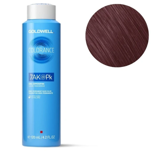 Goldwell Colorance Depósito Tinte 7AK@Pk - Cobrizo Frío Sutil Rosado 120 ml