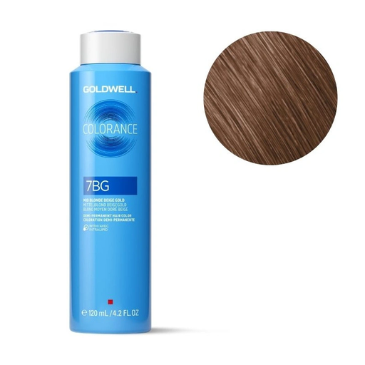 Goldwell Colorance Depósito Tinte 7BG - Rubio Medio Dorado Beige 120 ml