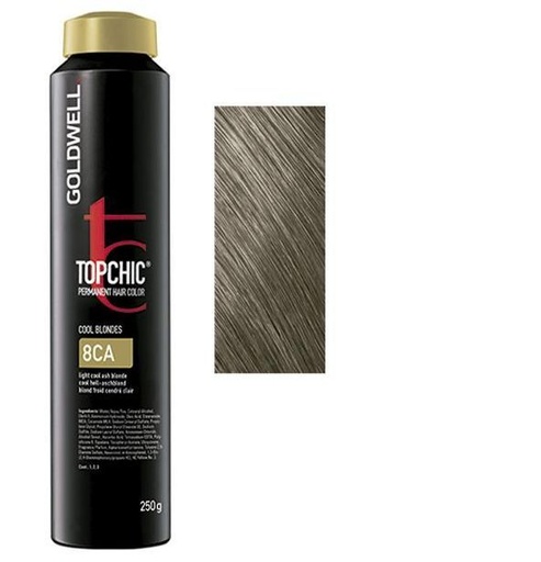 Goldwell Topchic Tinte en Depósito 8CA - Rubio Ceniza Frío Claro 250 ml