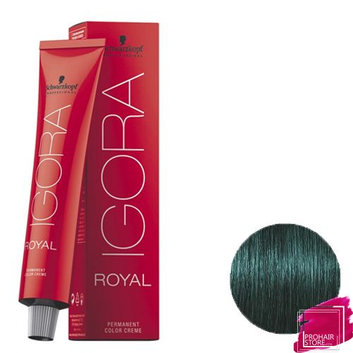 Schwarzkopf Igora Royal Tinte Permanente 0-33 - Corrector Anti-Rojo (Mezcla Verde) 60 ml