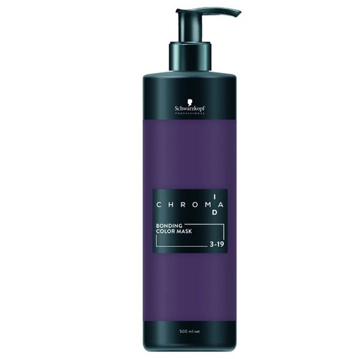 Schwarzkopf Chroma ID Bonding Color Mask 3-19 - Castaño Oscuro Ceniza Violeta 500 ml